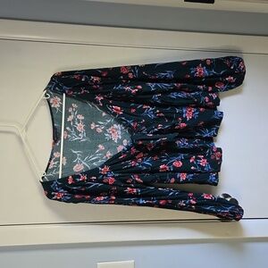 American Eagle long sleeve baby doll top